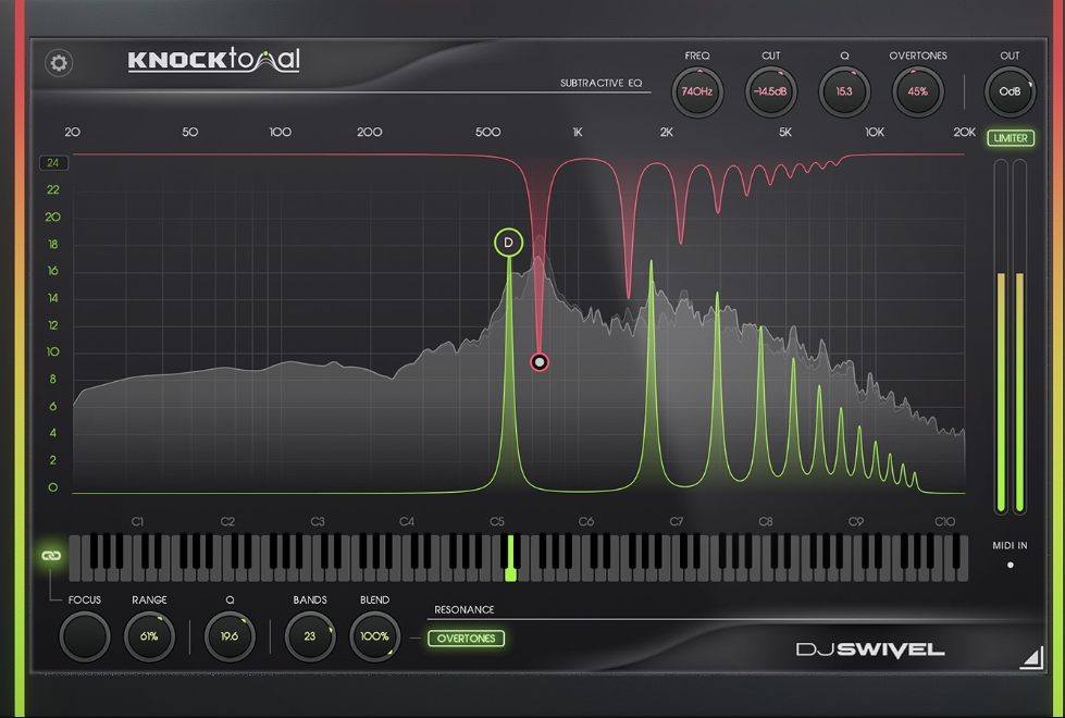 DJ Swivel Knocktonal for Mac 1.1.0 音符共鸣增强器插件