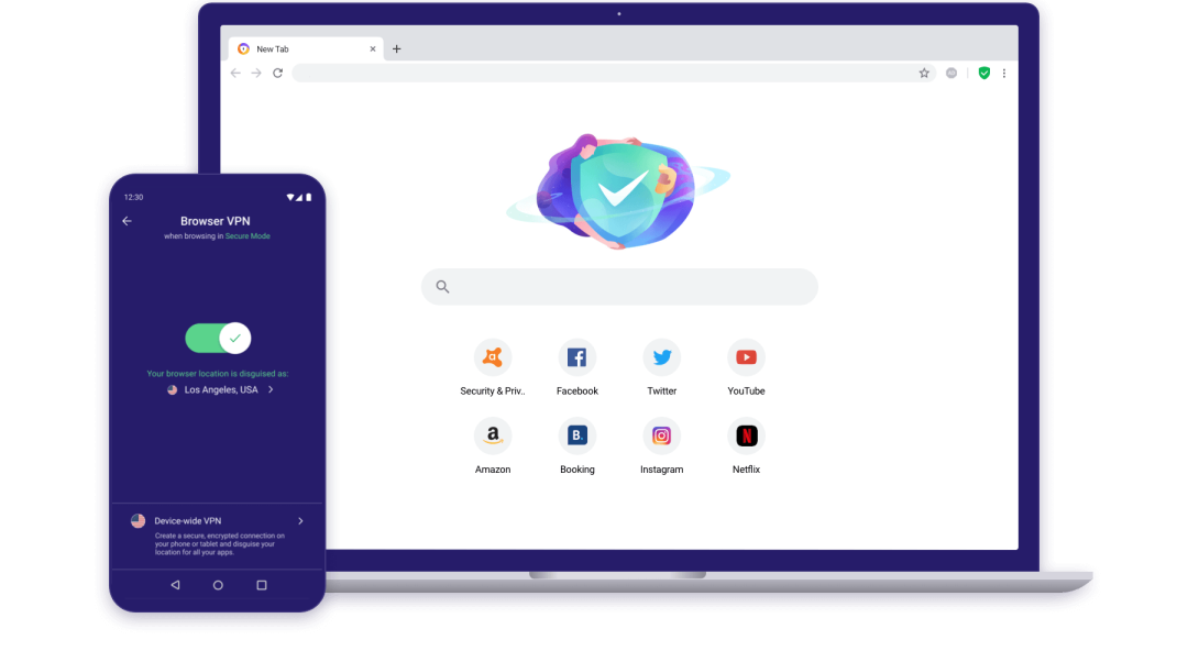 Avast Secure Browser v7.9 内置VPN快速/私密浏览器